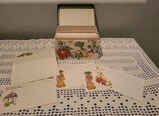 Vtg Recipe Card Box For