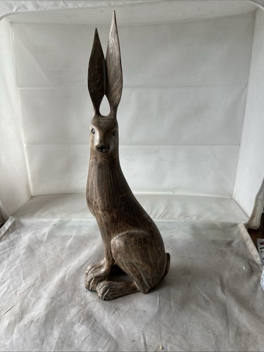 Large resin rabbit ornament - large,