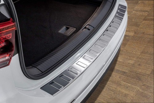 Chrome steel rear bumper - steel,