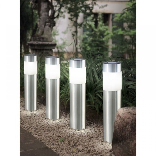 Bollard solar stake light 4pc - solar,