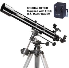 SkyWatcher Capricorn 70 Refractor Telescope +EQ1 Mount + Motor Drive 10796/20449