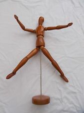 VINTAGE FRENCH ARTIST MANNEQUIN D ARTIST WOOD ARTICULE ANTIQUE XX