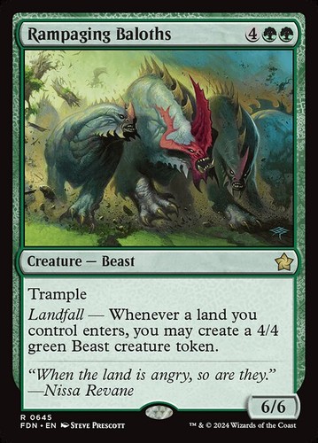 Mtg rampaging baloths fdn - ~,