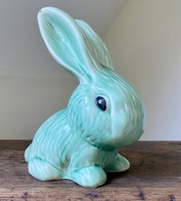 FLAXMAN WARE WADE HEATH SNUB NOSE GREEN RABBIT 1930’s Art Deco