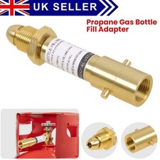 Refill Propane Gas Bottle LPG Fill Adaptor Filling Point UK Bayonet Swivel Brass
