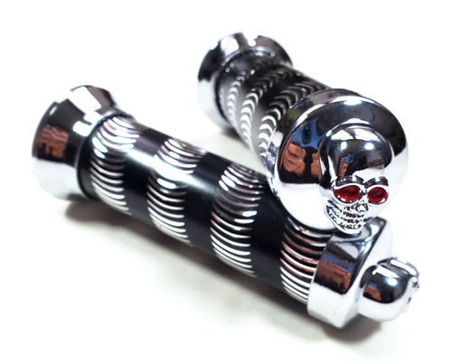 New black chrome - black/chrome, skull