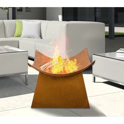 Large rusty fire pit garden - large,