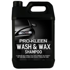 ProKleen Wash & Wax Shampoo Car Carnauba Shine Polish Professional Cleaning 5L
