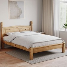 5 ft Corona King Size Bed Low