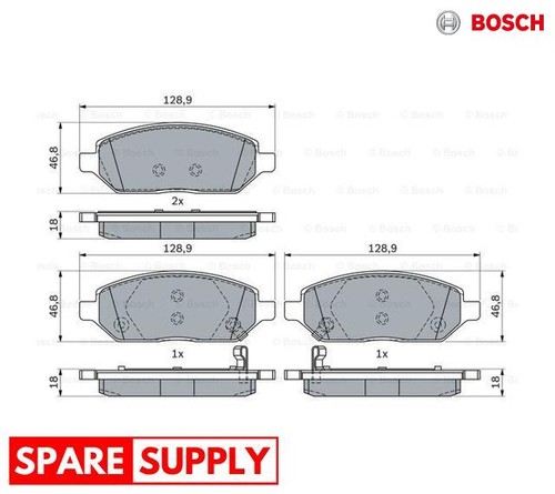 Brake pad set - pad, disc