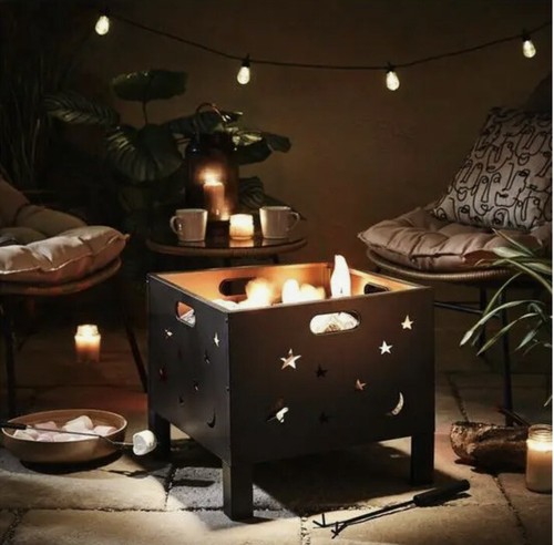Moon stars square - &, fire