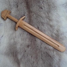 21" Wooden Viking Training Dagger - Made In Steam Beech Wood