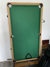 Snooker Leisure 6ft+ Crucible Fold-Up Deluxe Pool Table with Balls And Cues