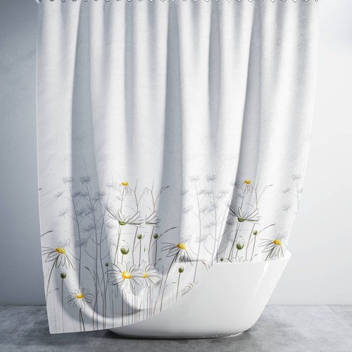 Floral fabric bathroom - fabric,
