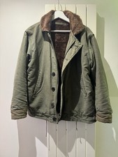 Vintage French Navy N1 Deck Jacket Men's Medium Khaki Green