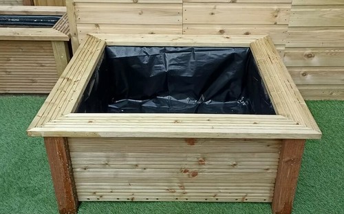Square garden water feature - garden,