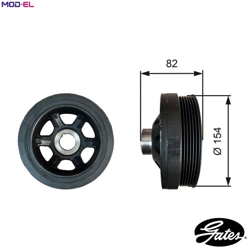 Belt pulley crankshaft - belt,