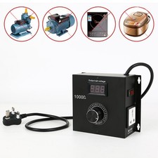 UK AC 220V 10000W Variable Voltage Regulator Speed Motor Fan Control Controller