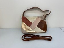 Vintage Radley London Oxleas Patchwork Leather Hobo Shoulder Bag Oyster
