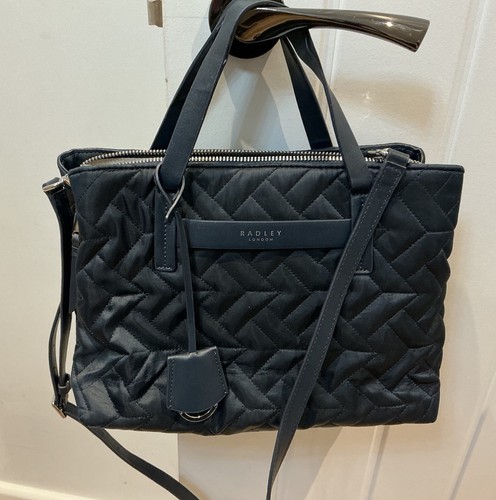 Radley navy quilted bag - navy, with
