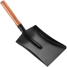 Black Metal Hand Coal Shovel 8" - Garden, BBQ, Fireside Ash & Dust Pan 