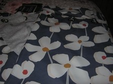 dunelm bold floral print grey