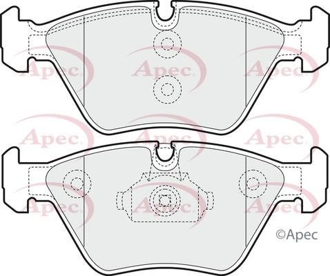 Front axle brake - front, pads