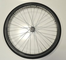 24" Solid Tyre Spoked Rear Wheel for the Lomax Wheelchair Black