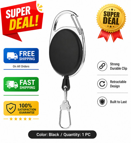 Retractable key chain card - chain,