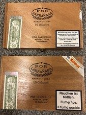 2x Empty Por Larranaga Habana Cuba Cigar Box - Pre Owned
