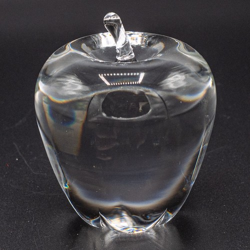 Steuben glass crystal - crystal, apple