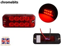 4X 12V LED FRONT SIDE REAR RED MARKER INDICATOR REFLECTOR LIGHTS LAMP