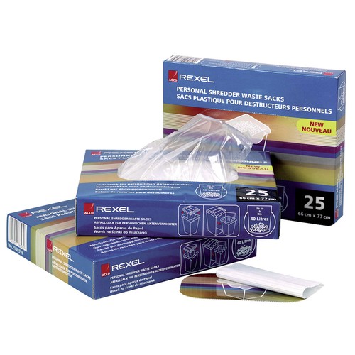 Rexel plastic waste bags - plastic,