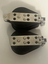 (2) Harken Vanguard Rope Ball Bearing Sail Control Rigging Midrange Double Block