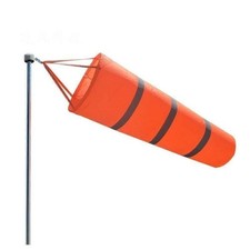 New 80cm Airport Windsock 30" Long Outdoor Wind SOCK w/ Reflective Belts Grommet