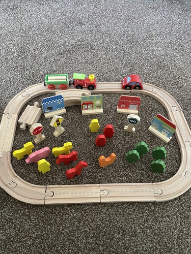 Wooden train set - train,