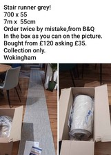 Grey Stair Carpet Runner.