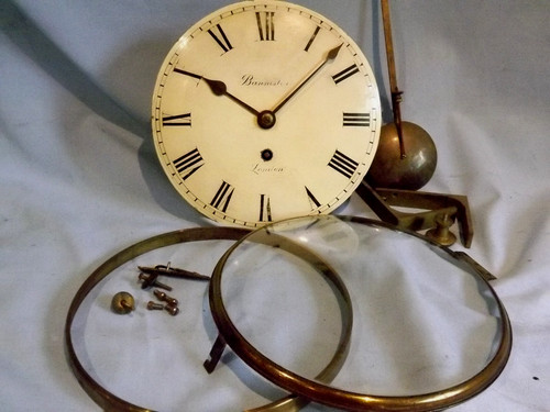 19c bracket clock - 19c,