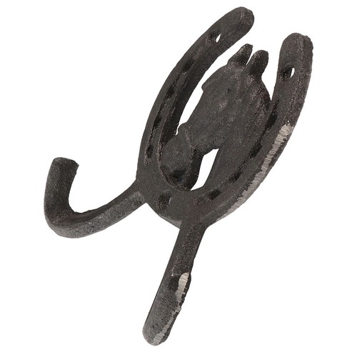 Vintage cast iron wall hooks - cast,