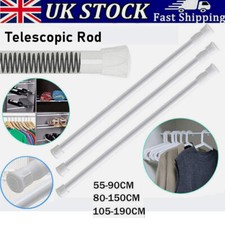 Spring Loaded Extendable Telescopic Net Voile Tension Curtain Rail Pole Net Rods