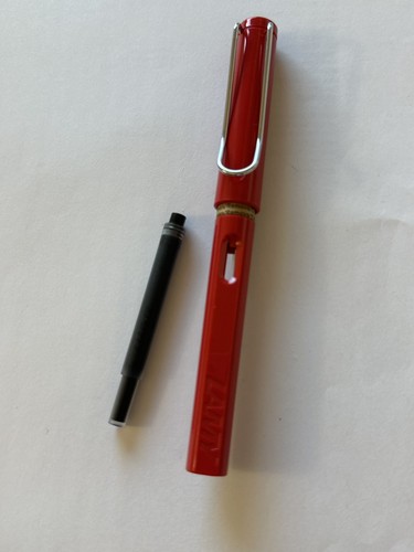 Lamy safari fountain pen - safari, red