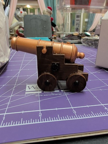 Papo 1999 hard plastic cannon - plastic,
