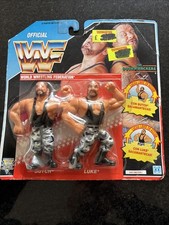 Vintage WWF WF Wrestlers The Bushwhackers Butch Luke Hasbro Carded Rare