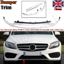 3pcs Chrome Front Bumper Lower