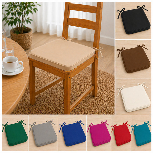 2pc plain chair cushion - plain, seat