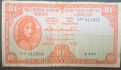 1964 ireland shillings - ireland, 10