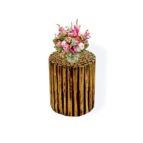 Wooden handcrafted round shape - round,