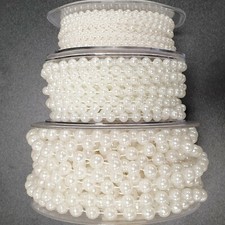 Solid White Pearl Bead String