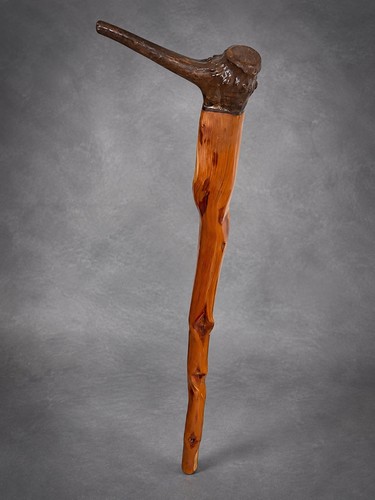 Handmade rustic walking - walking, cane