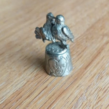 VINTAGE THIMBLE - LOVE BIRDS